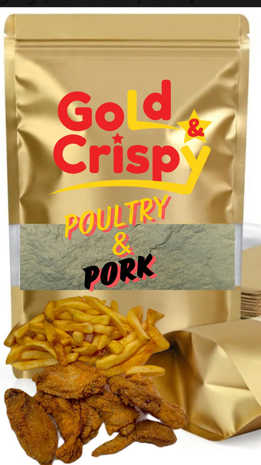 Gold and Crispy chicken & pork flour